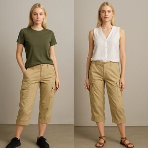 Lauren Ralph Lauren Tan Cargo Shorts for Versatile Style